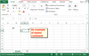 Excel Cell Comment Using Apache POI In Java Javacodepoint