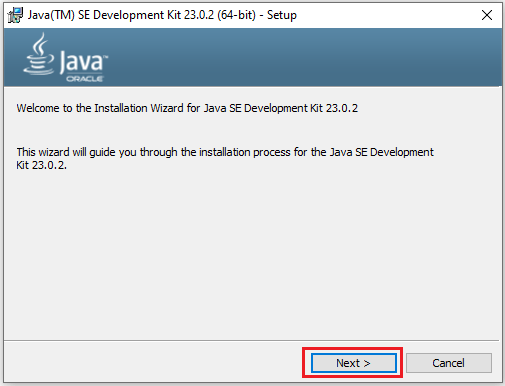 Install JDK 23 on Windows 10