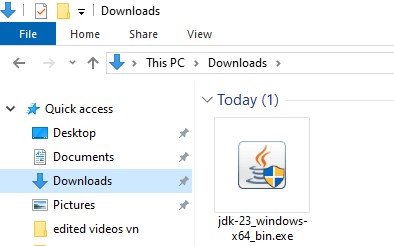 Download JDK 23 for Windows 10 64-bit