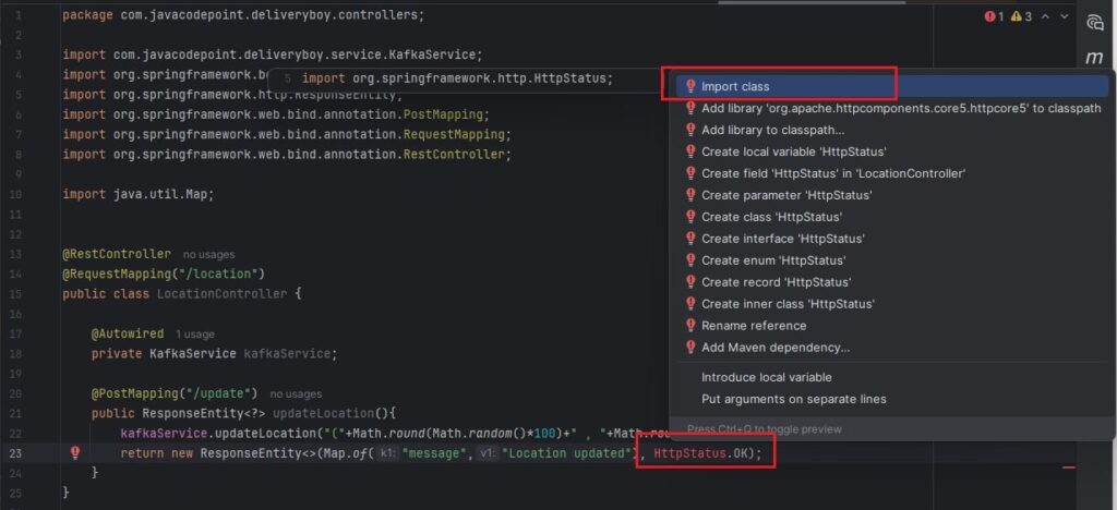 Show Intention Actions shortcut-10