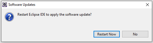 Eclipse IDE restart
