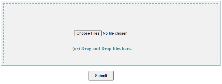 drag and drop file uploader