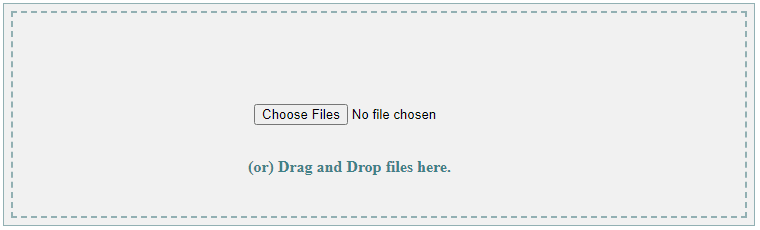drag and drop file upload | javascript upload file