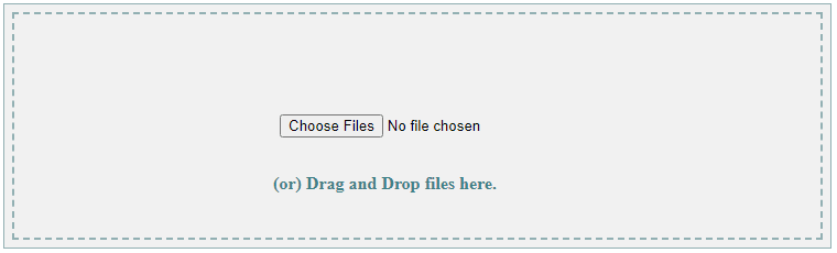 drag and drop file upload