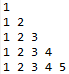 right triangle number pattern