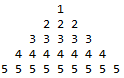 pyramid number pattern