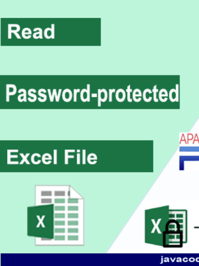 How to Read password-protected Excel in java?