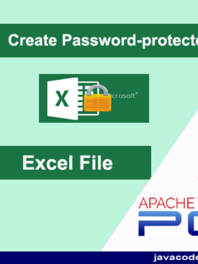 How to create password-protected Excel in java?