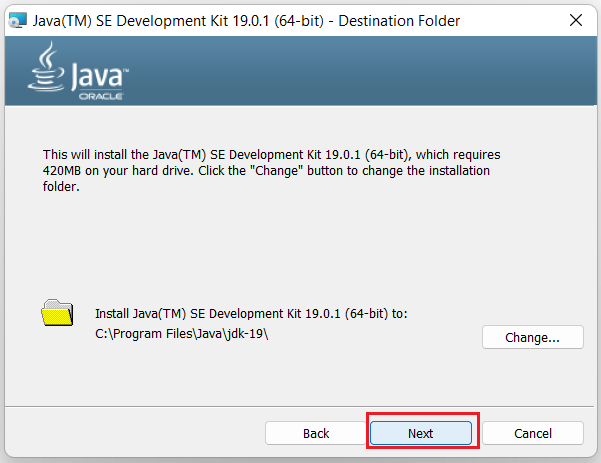 Download JDK 19 and Install on Windows 11