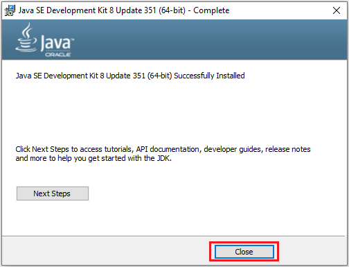 install JDK 8 for Windows 10