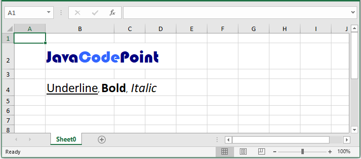 Apache POI Multiple Styles to Excel Cell