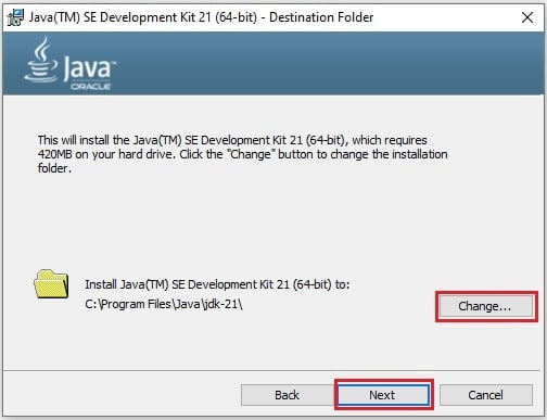 Download JDK 21 and Install on Windows 10