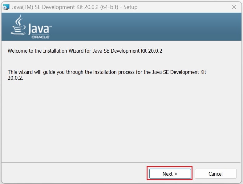 Install JDK 20 on Windows 11
