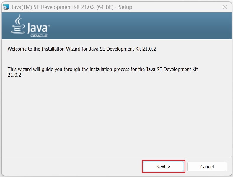 Install JDK 21 on Windows 11