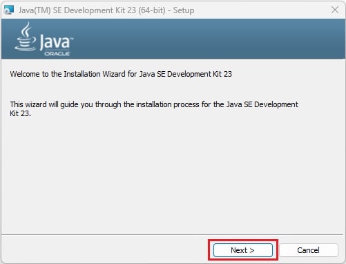 Install JDK 23 on Windows 11