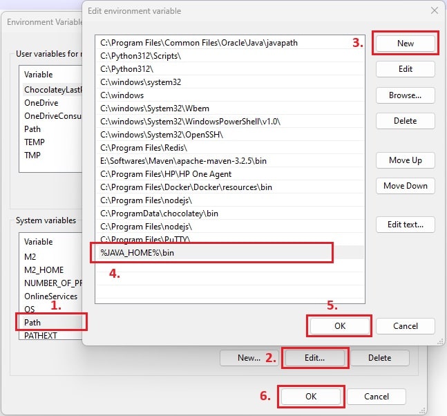 Environment Variables Setup for Java