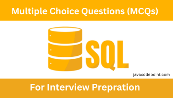 SQL MCQ Questions with Answers