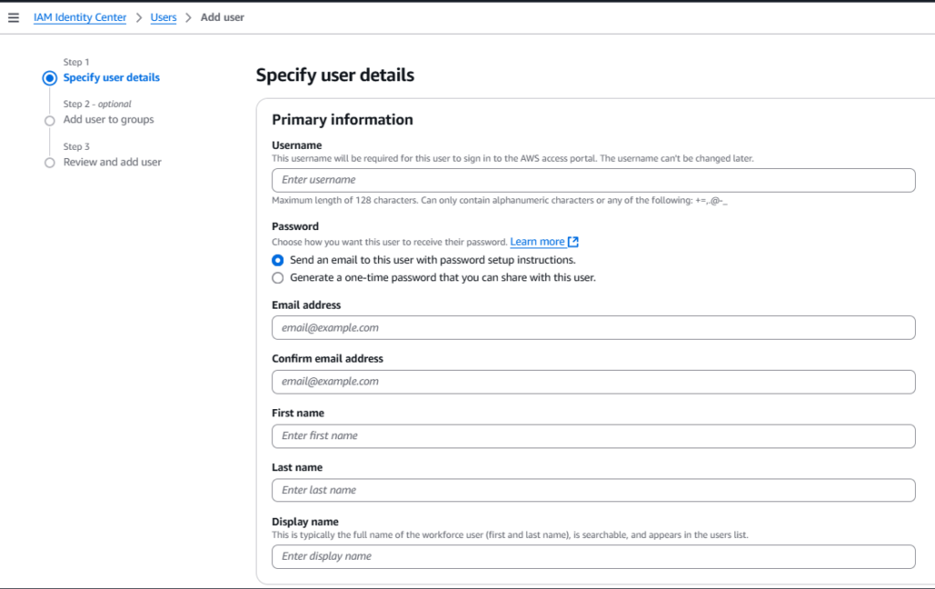 Creating an AWS Administrative User: Step-by-Step 4 Creating an AWS Administrative User