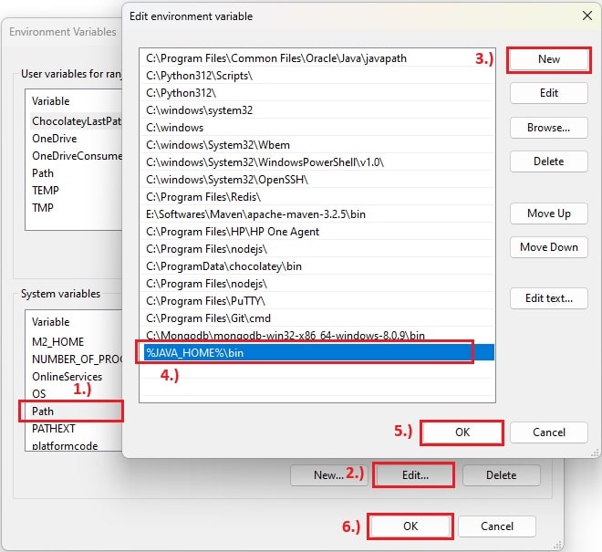 Environment Variables Setup for Java Environment Variables Setup for Java