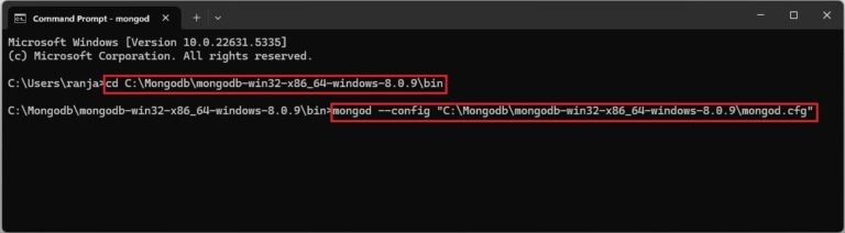 MongoDB Installation on Windows Using ZIP File (No Installer) – Create ...