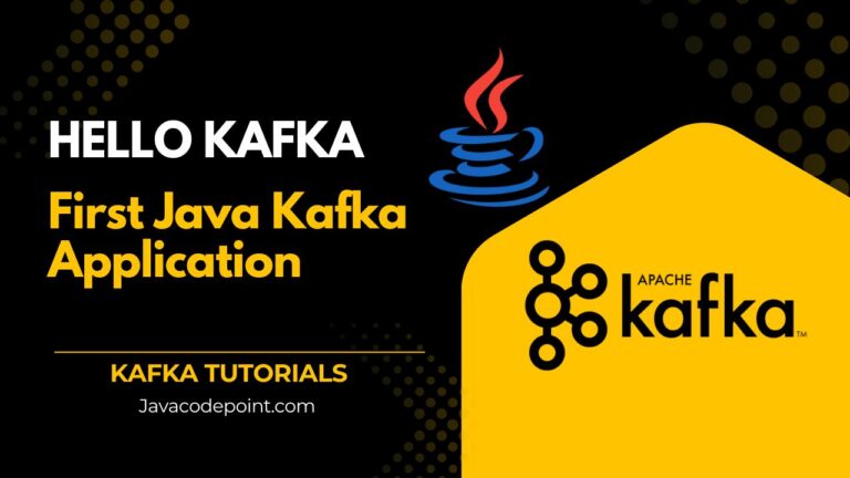 Hello Kafka First Java Kafka Application-min