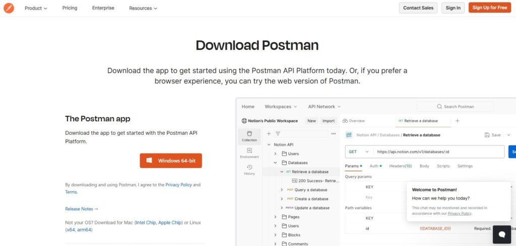 download postman online free