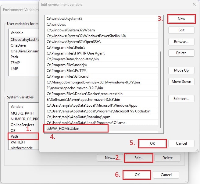 Environment Variables Setup for Java Environment Variables Setup for Java