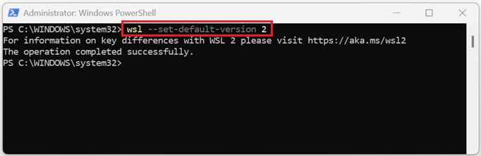 How to Install Docker Desktop on Windows (Step-by-Step Guide) 4 set default version of wsl through windows powershell