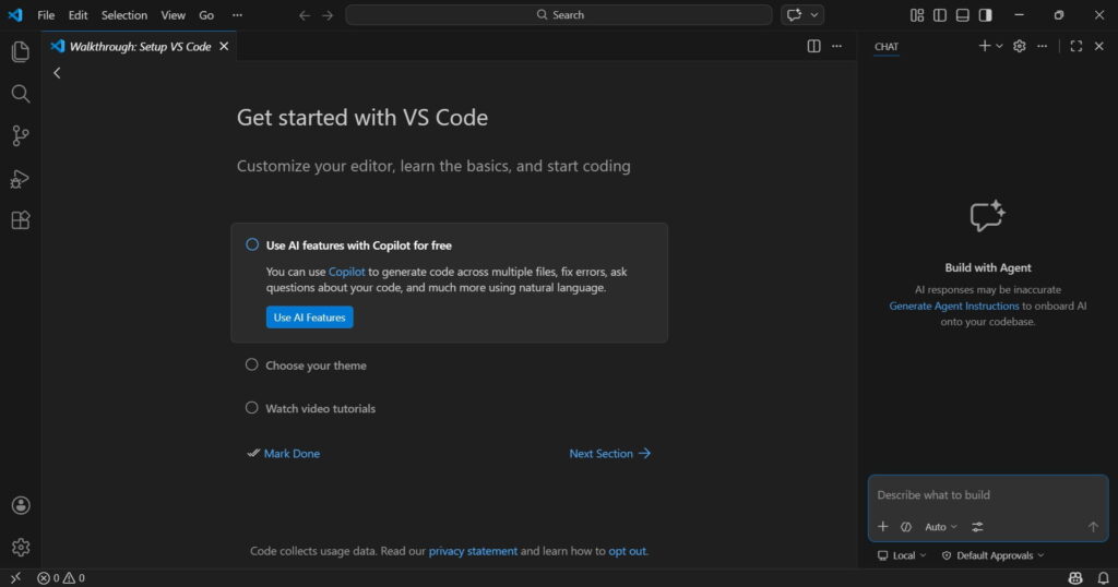 visual studio code IDE