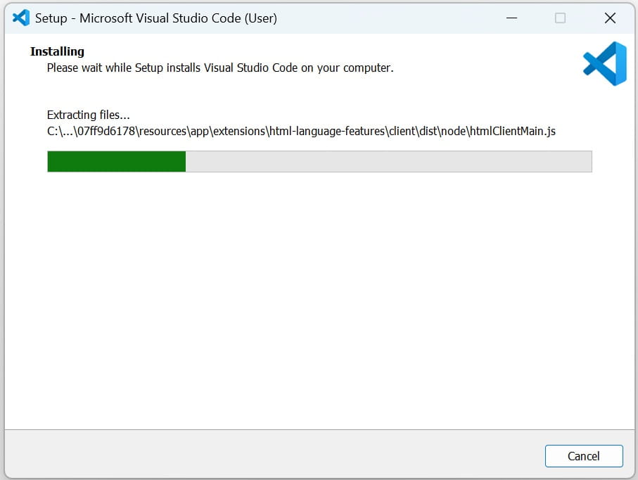 visual studio code installation on windows step-6