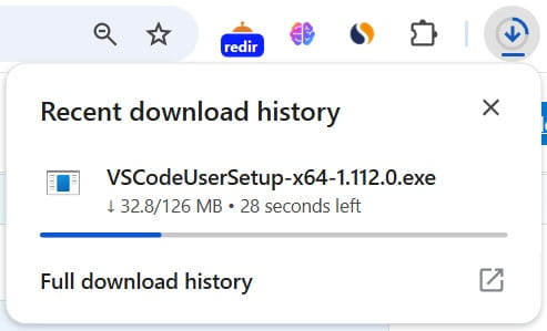 visual studio code installer for windows downloading