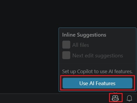 setup github copilot in visual studio code