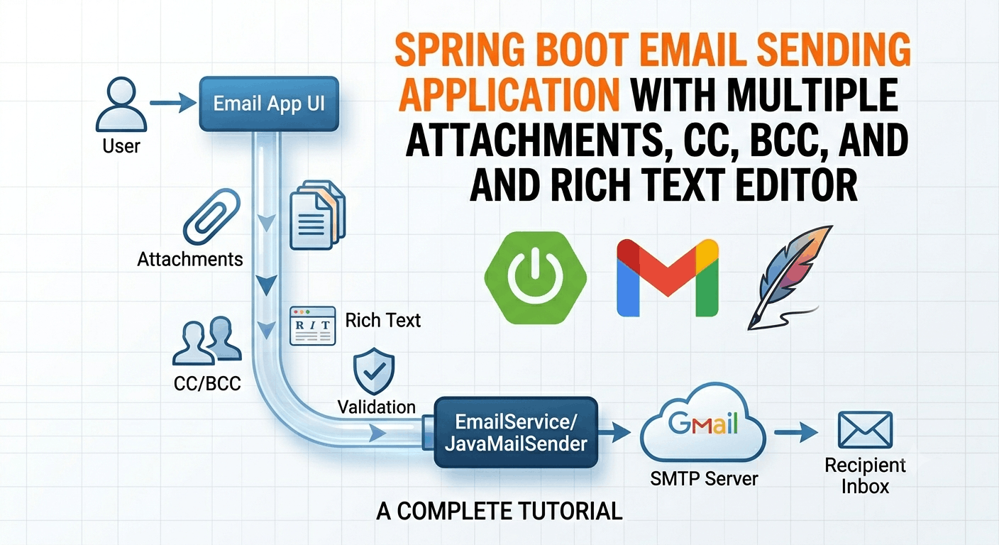Spring Boot Email Sending Application with Multiple Attachments